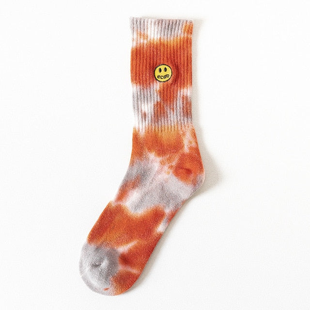 Embroidered Smile Face Socks