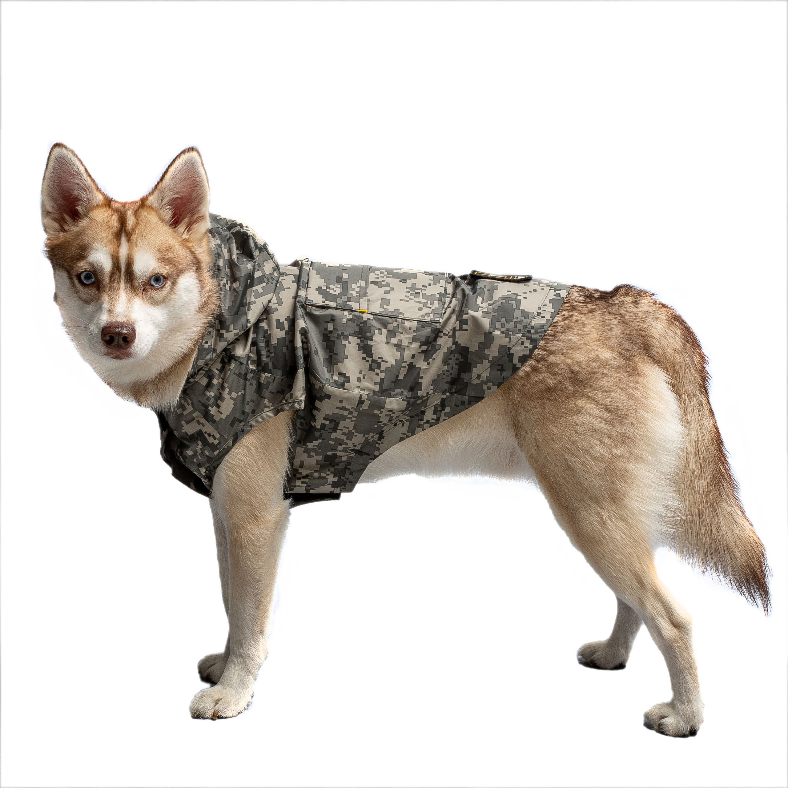 Camo Packable Dog Raincoat
